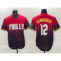 P.Phillies #12 Kyle Schwarber Red 2024 City Cool Base Jersey