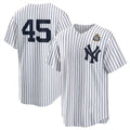 NY.Yankees #45 Gerrit Cole White 2024 World Series Cool Base Stitched  Jersey