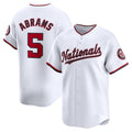 W.Nationals #5 CJ Abrams White Home Limited Player Jersey