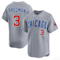 C.Cubs #3 Alex Bregman Gray 2026 Limited Stitched Jersey