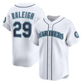 S.Mariners #29 Cal Raleigh White Home Limited Player Jersey