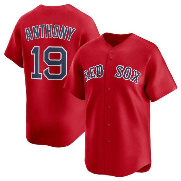 BR.Sox #19 Roman Anthony Red 2024 Alternate Limited Stitched Jersey