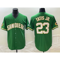SD.Padres #23 Fernando Tatis Jr. Green Cool Base Stitched Jersey