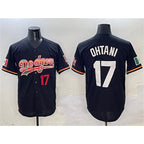 LA.Dodgers #17 Shohei Ohtani Black Mexico Limited Stitched Jersey