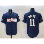 NY.Yankees #11 Anthony Volpe Navy Bronx Graffiti Vapor Limited Stitched  Jersey