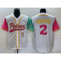 SD.Padres #2 Xander Bogaerts White Number NEW 2023 City Connect Cool Base Stitched Jersey