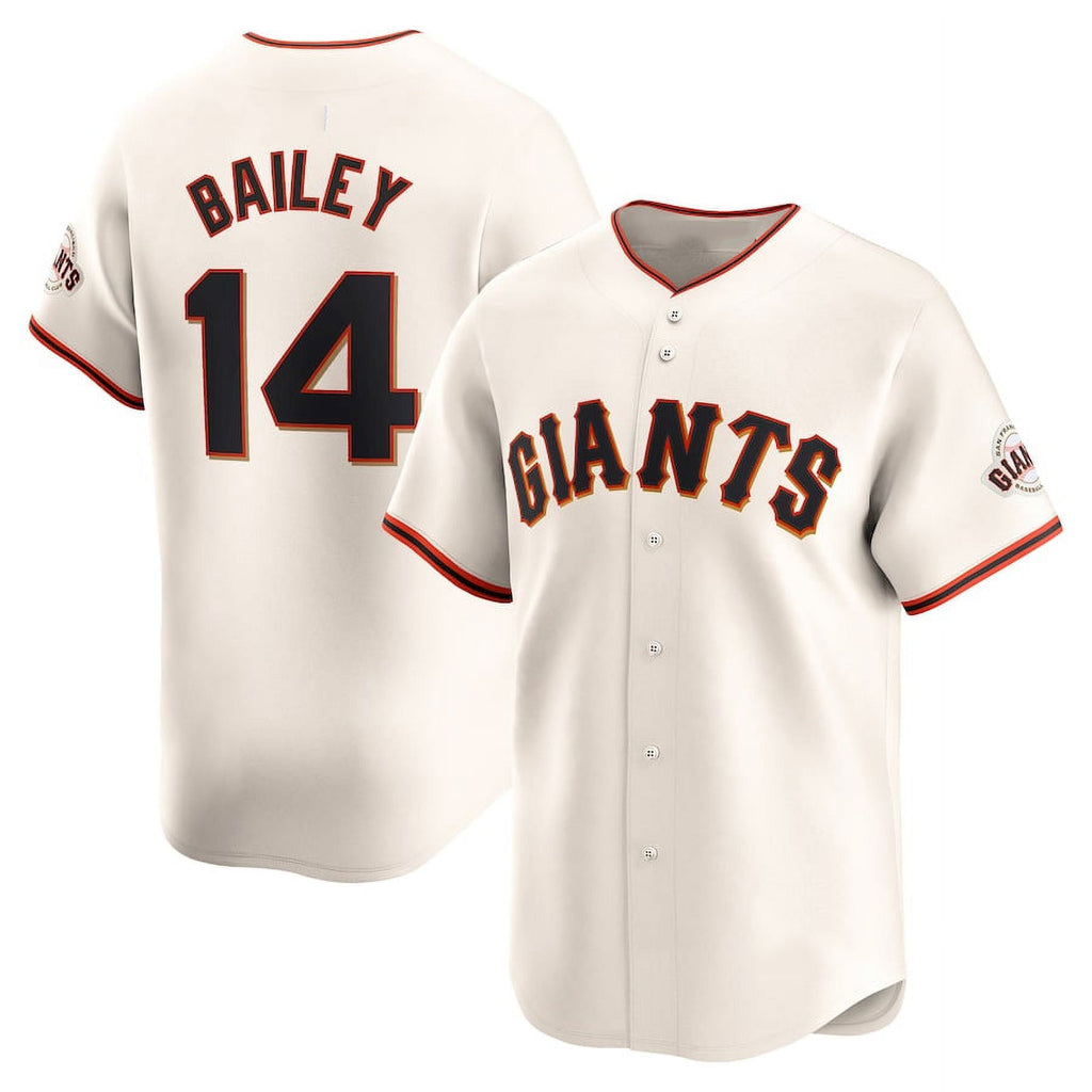 SF.Giants #14 Patrick Bailey Cream 2024 Home Limited Stitched Jersey