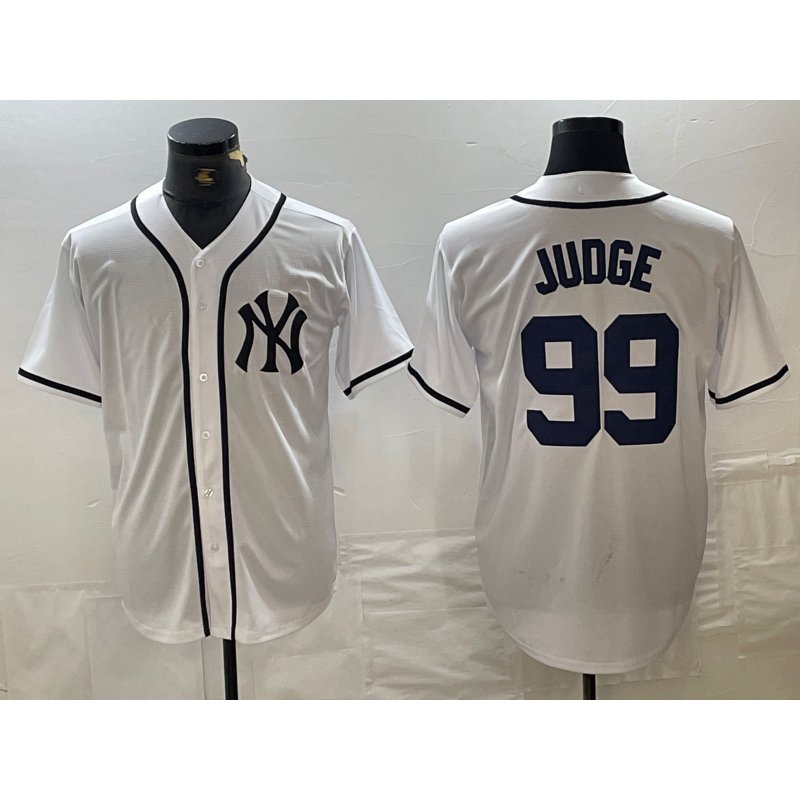 NY.Yankees #99 Aaron Judge White Fashion Cool Base Jersey