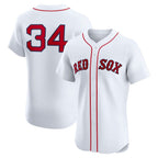 BR.Sox #34 David Ortiz White Home Elite Jersey