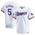 T.Rangers #5 Corey Seager White 2023 World Series Champions Stitched  Jersey
