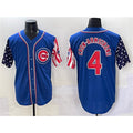 C.Cubs #4 Pete Crow-Armstrong Royal 2025 Independence Day Vapor Premier Limited Stitched Jersey