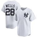 NY.Yankees #28 Austin Wells White 2025 Home Limited Stitched Jersey