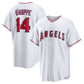 LA.Angels #14 Logan O'Hoppe White Home Replica Jersey