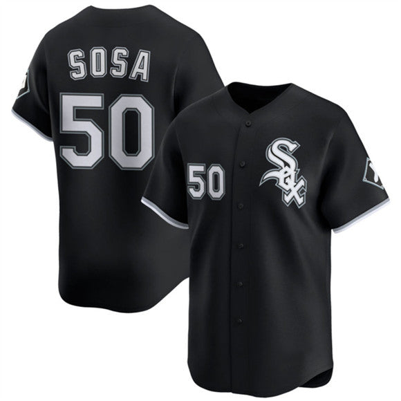 CW.Sox #50 Lenyn Sosa Black 2025 Alternate Limited Stitched Jersey