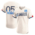 LA.Dodgers #5 Freddie Freeman Cream City Connect Elite Jersey
