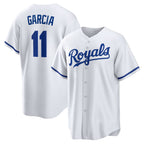 KC.Royals #11 Maikel Garcia White Home Replica Jersey