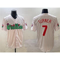 P.Phillies #7 Trea Turner White Phanatic Cool Base Stitched Jersey