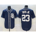 SD.Padres #23 Fernando Tatis Jr. Navy Cool Base Stitched Jersey