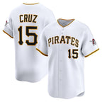 P.Pirates #15 Oneil Cruz White Home Limited Player Jersey