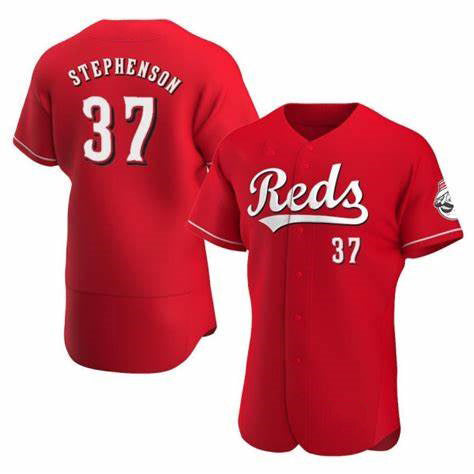 C.Reds #37 Tyler Stephenson Red Stitched Flex Base Jersey