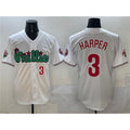 P.Phillies #3 Bryce Harper White Phanatic Limited Stitched Jersey