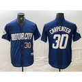 D.Tigers #30 Kerry Carpenter Number 2024 Navy City Connect Cool Base 2 Limited Stitched Jersey