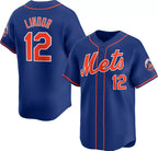 NY.Mets #12 Francisco Lindor Royal 2024 Alternate Limited Stitched Jersey