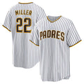 SD.Padres #22 Mason Miller White Home Replica Jersey