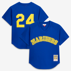 S.Mariners #24 Ken Griffey Jr. Mitchell & Ness Royal Authentic Batting Practice Jersey
