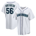 S.Mariners #56 Randy Arozarena White Home Replica Jersey