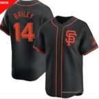 SF.Giants #14 Patrick Bailey Black 2024 Black AlternateLimited Stitched Jersey