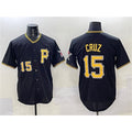 P.Pirates #15 Oneil Cruz Black 2025 Limited Stitched Jersey