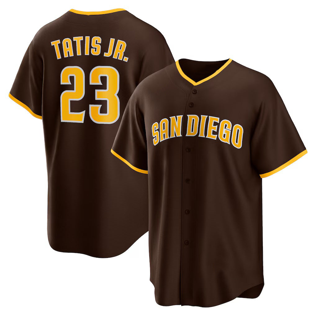 SD.Padres #23 Fernando Tatis Jr. Brown Alternate Replica Player Jersey