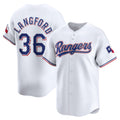 T.Rangers #36 Wyatt Langford White Home Limited Player Jersey