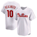 P.Phillies #10 J.T. Realmuto White Home Limited Player Jersey