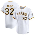 P.Pirates #32 Henry Davis White Home Limited Stitched Jersey