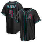 A.Diamondback #4 Ketel Marte Black Alternate Replica Jersey