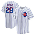 C.Cubs #29 Michael Busch White Home Replica Jersey