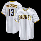SD.Padres #13 Manny Machado White Home Replica 2 Player Jersey
