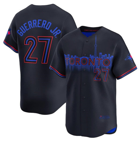 TB.Jays #27 Vladimir Guerrero Jr. Black 2024 City Connect Limited Stitched  Jersey
