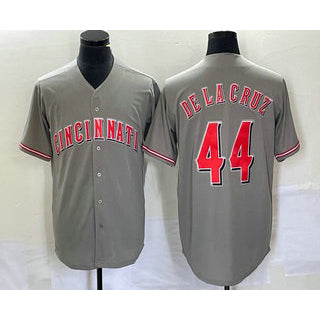 C.Reds #44 Elly De La Cruz Grey Cool Base 2 Stitched  Jersey