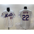 NY.Mets #22 Juan Soto White 2025 Spring Training Home Limited Stitched Jersey
