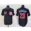 C.Cubs #23 Ryne Sandberg Black Limited Stitched Jersey