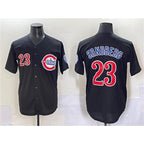 C.Cubs #23 Ryne Sandberg Black Limited Stitched Jersey