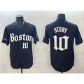 BR.Sox #10 Trevor Story Black Gothic Vapor Limited Stitched Jersey