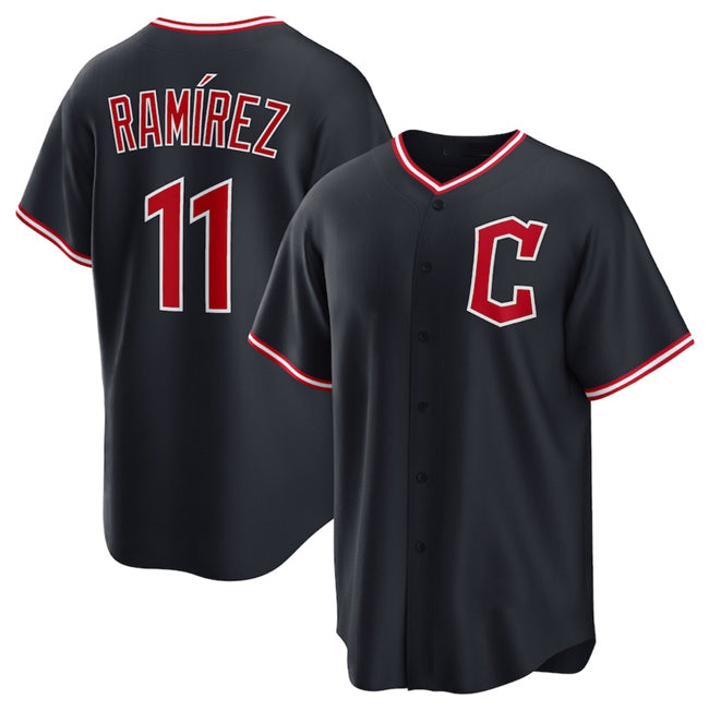 C.Guardians #11 Jose Ramirez Navy 2025 Alternate Limited Stitched Jersey
