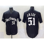 SF.Giants #51 Jung Hoo Lee Black 'Gothic Fog Edition' Vapor Premier Limited Stitched Jersey