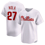 P.Phillies #27 Aaron Nola White Home Limited Player Jersey