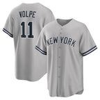 NY.Yankees #11 Anthony Volpe Gray Road Replica Jersey