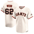 SF.Giants #62 Logan Webb Cream Home Limited Player Jersey